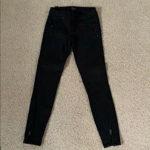 Bebe black crop jeans